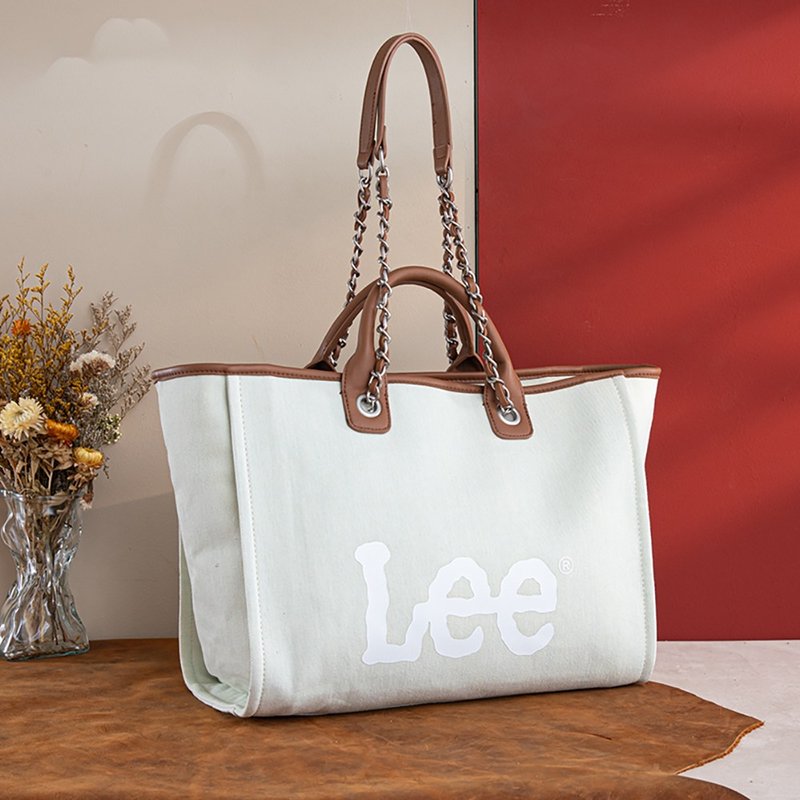 LEE DENIM CANVAS TOTE BAG - Handbags & Totes - Cotton & Hemp 