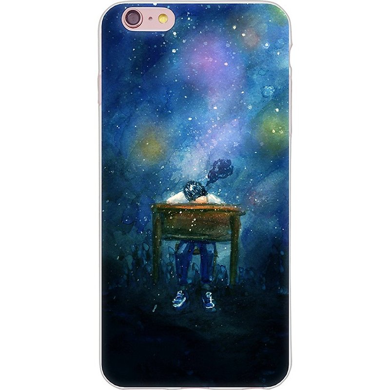 New Year Series] [flip side - Cai Yuanting -TPU phone case "iPhone / Samsung / HTC / LG / Sony / millet" - Phone Cases - Silicone Blue