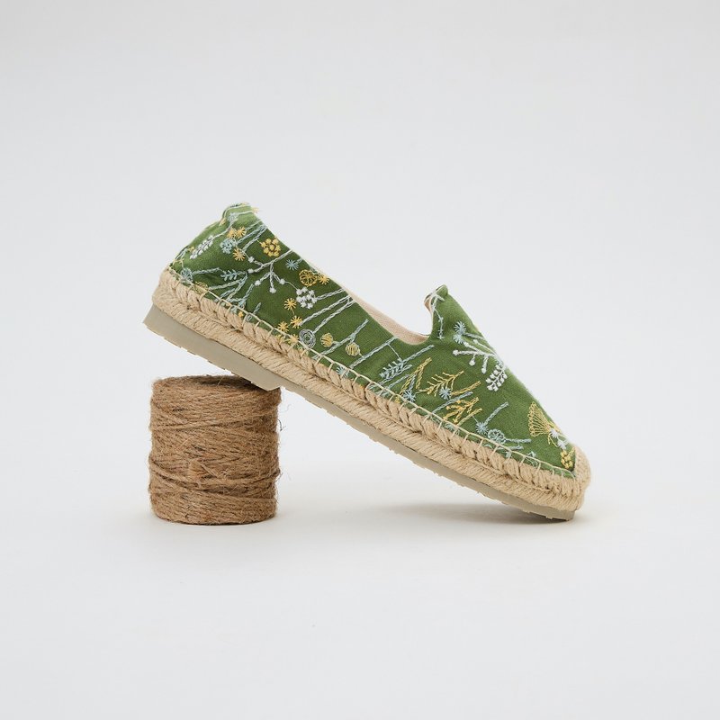 One Shoe Espadrilles Classic - Women's Casual Shoes - Cotton & Hemp Green