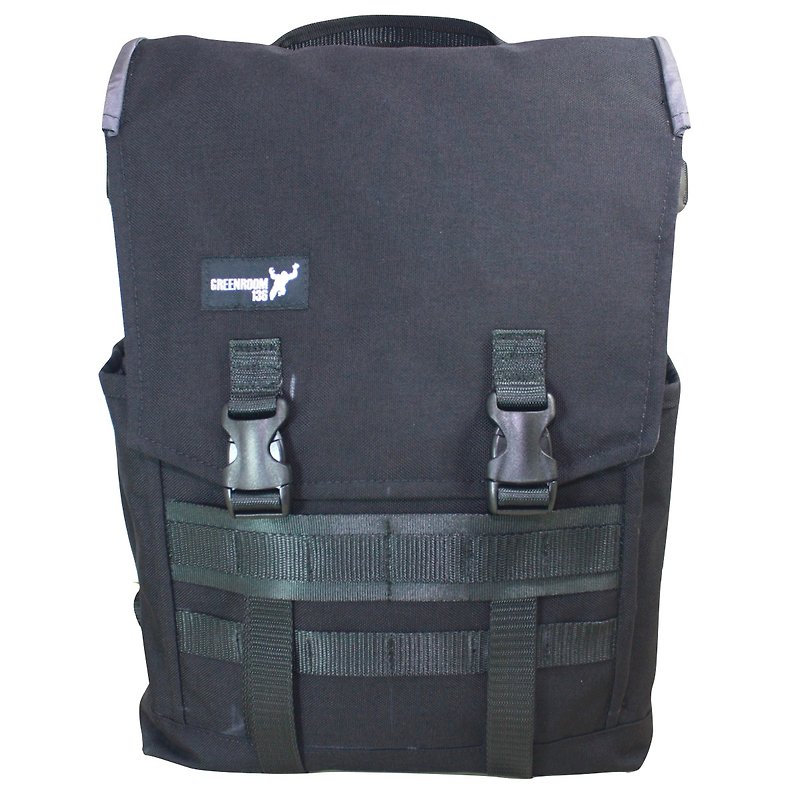 Greenroom136 - Genesis - Laptop backpack - MEDIUM - Black - Backpacks - Waterproof Material Black