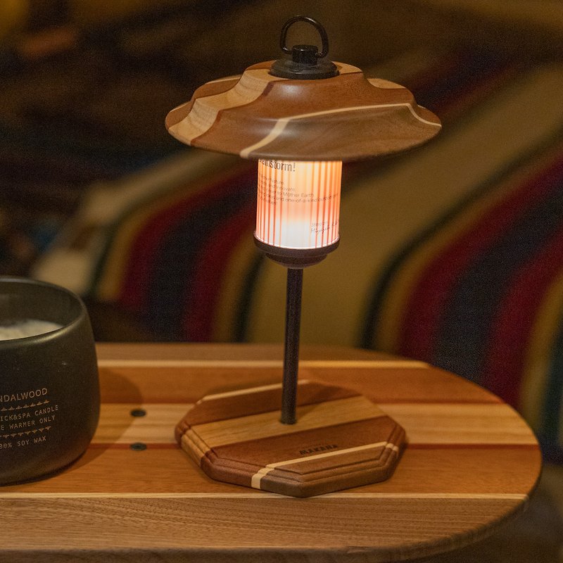Makana handmade solid wood lamp holder_5 styles in total (includes a lamp post) - Camping Gear & Picnic Sets - Wood 