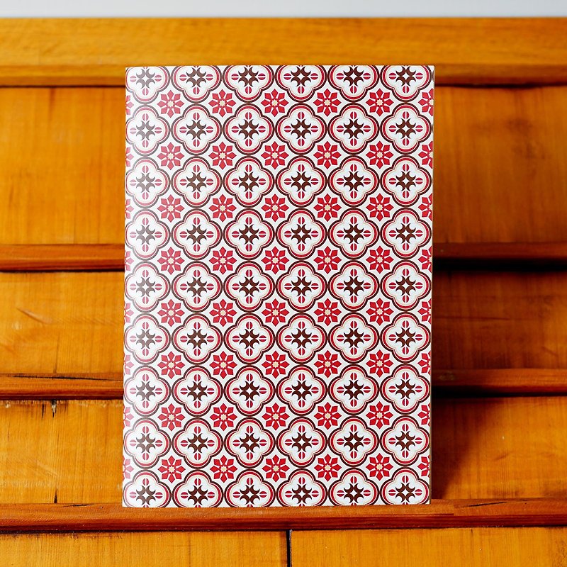 Old House Eye – Haiyan Embossed Glass Notebook – Red - สมุดบันทึก/สมุดปฏิทิน - กระดาษ สีแดง
