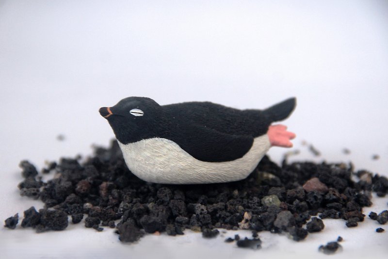Adelie penguins - ของวางตกแต่ง - วัสดุอื่นๆ สีดำ