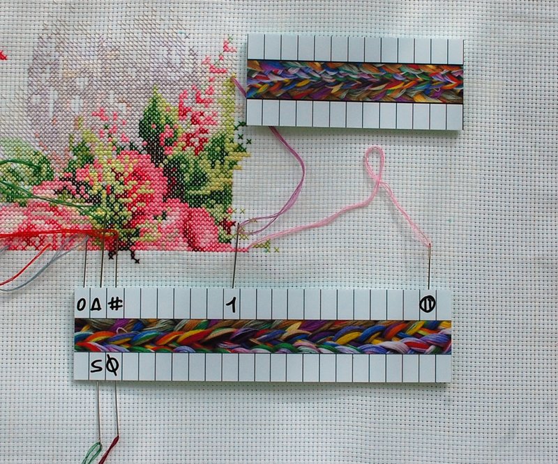 Cross stitch Floss organizer magnetic reusable Needle minder cross stitch kit - กล่องเก็บของ - วัสดุอื่นๆ 