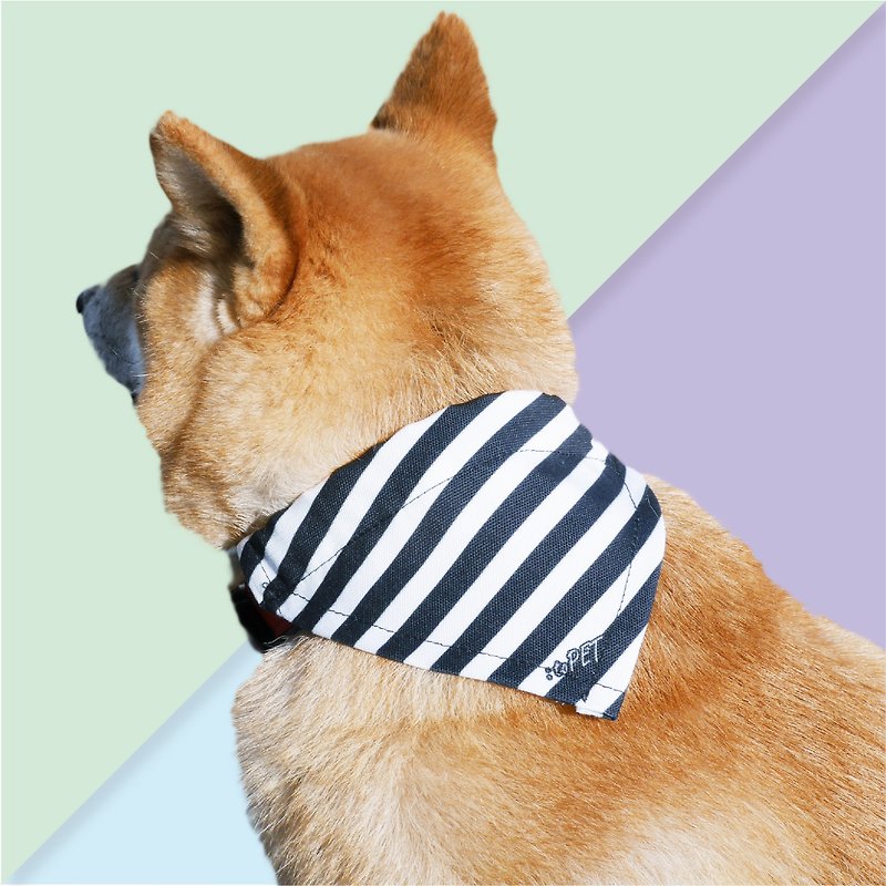 【 :toPET 】寵物三角巾  (尺碼 M) - 項圈/牽繩 - 其他材質 黑色