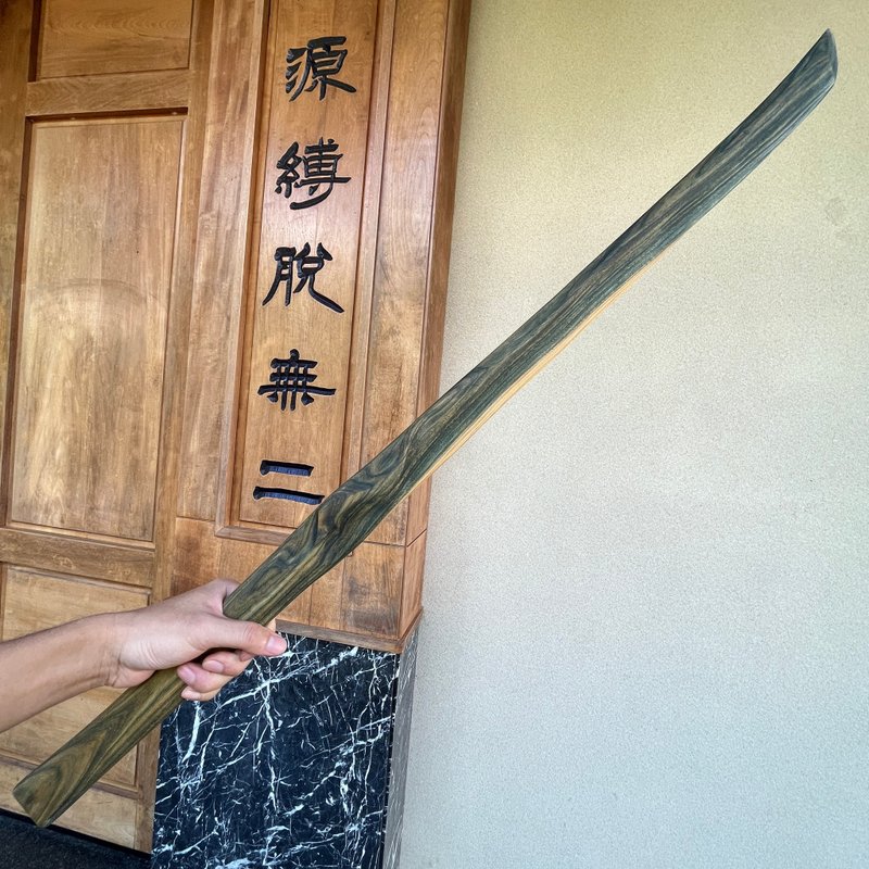 我販劍　妖刀　青迫　95公分長　藝術木刀木劍Katana　綠檀　魔劍 - 擺飾/家飾品 - 木頭 綠色
