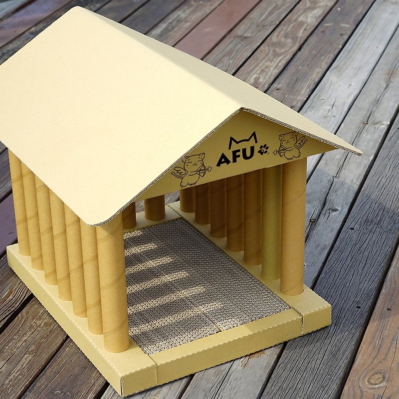 [AFU] Athena Temple Cat House - Scratchers & Cat Furniture - Paper 