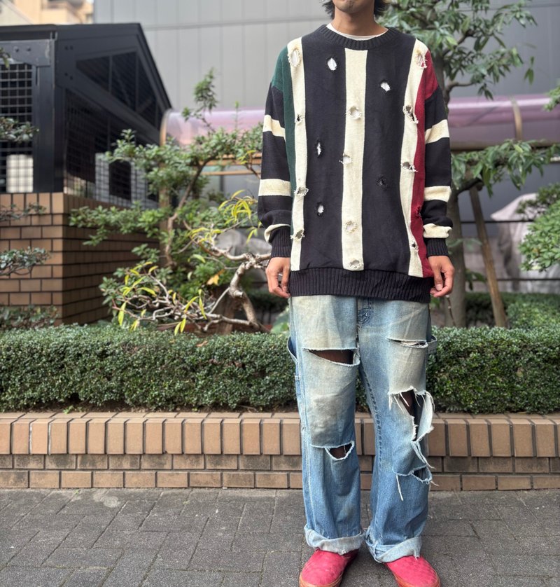 Distressed Knit - Women's Sweaters - Cotton & Hemp 