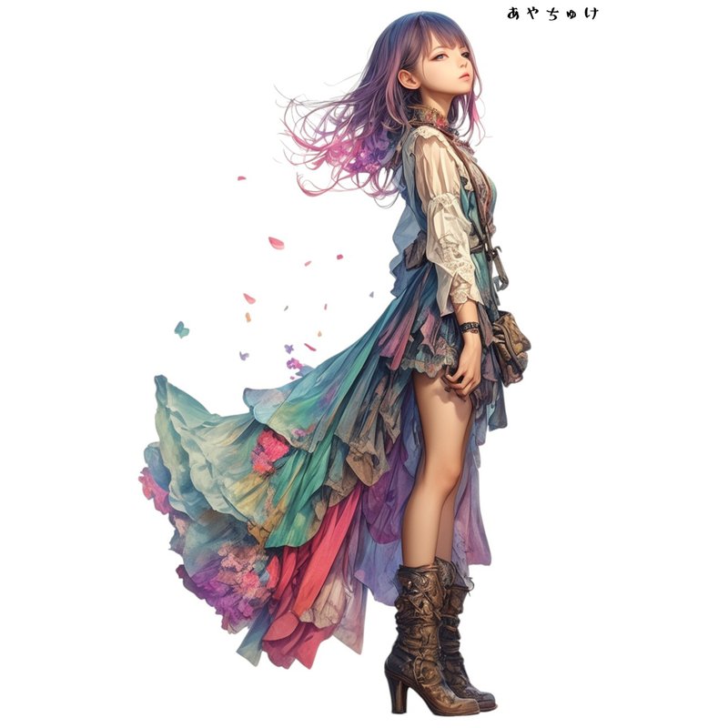【6月中旬新作】07-096-0157 コラージュステッカー - 貼紙 - 紙 