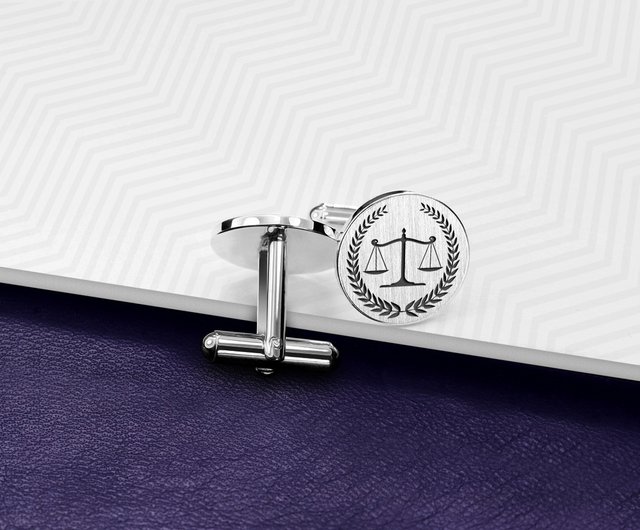 Lawyer gift, Lawyer Cufflinks Sterling Silver, Law Cufflinks for Attorney, Law Grad top Cufflinks custom made