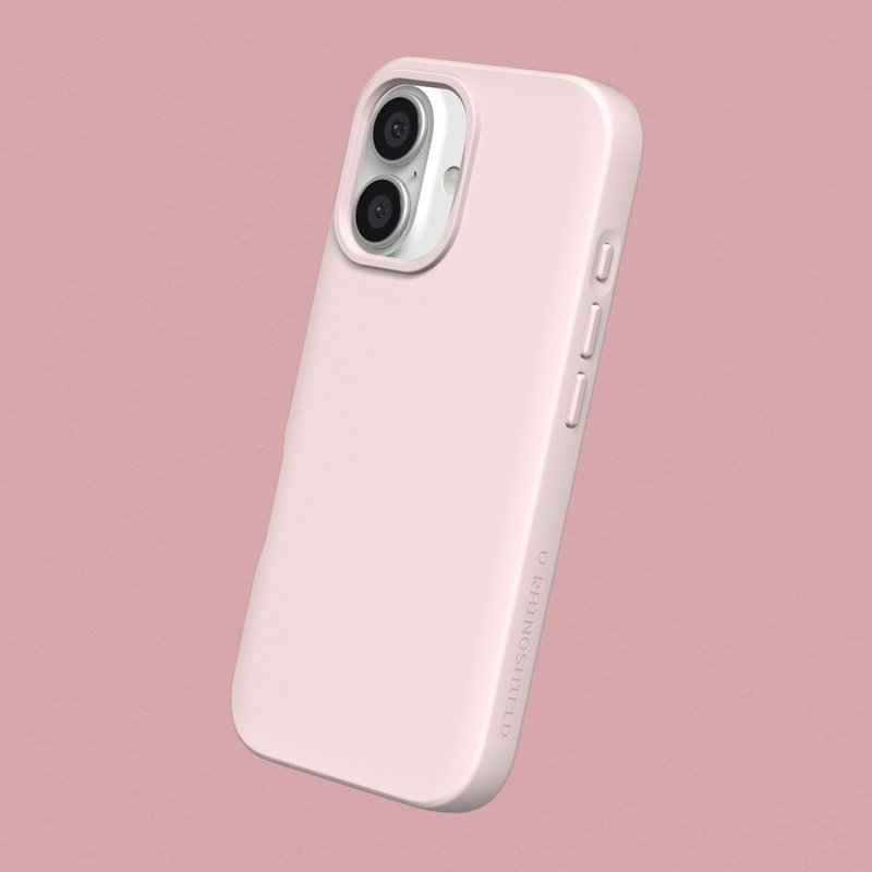 SolidSuit classic anti-fall phone case/sorbet powder for iPhone 16 series - Phone Cases - Plastic Pink