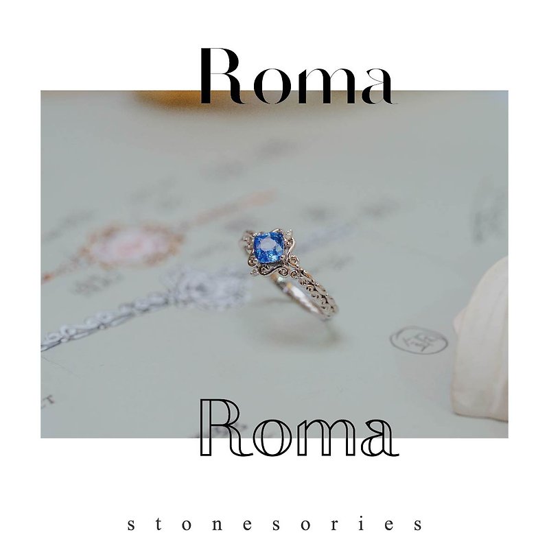 Roma Pentacle Design Ring - General Rings - Gemstone 