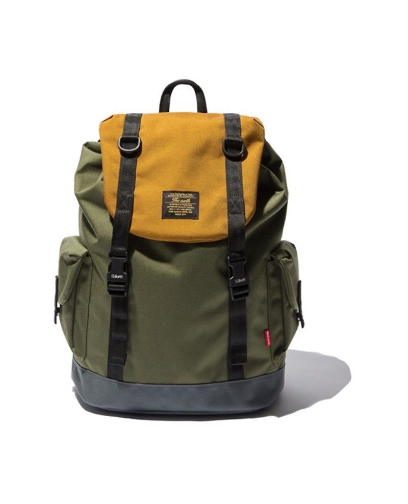 The-earth - Brick Rucksack - Backpack - Green - กระเป๋าแมสเซนเจอร์ - วัสดุอื่นๆ สีเขียว