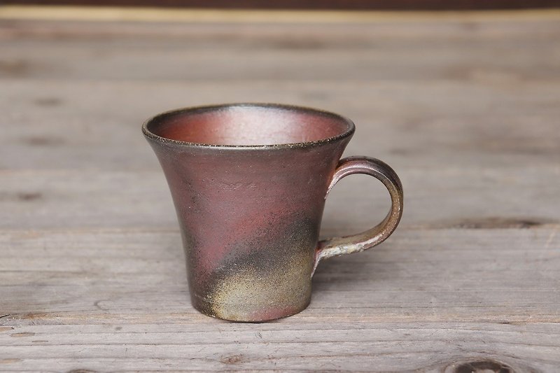 Bizen coffee cup (middle) c1 - 062 - Mugs - Pottery Brown