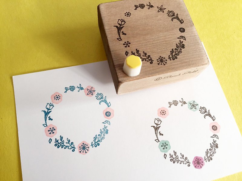 Multicolored Circular frame stamp - Stamps & Stamp Pads - Other Materials 