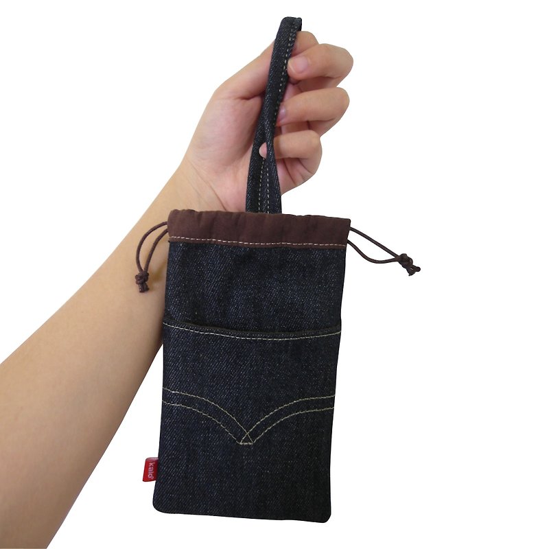 Kalo卡樂創意 丹寧手機袋 通用手機套 iPhone/HTC/OPPO - 手機殼/手機套 - 其他材質 