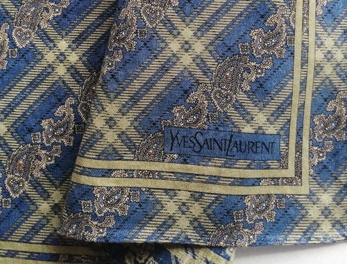 イヴ・サンローラン ヴィンテージ ハンカチ ホリデーギフト