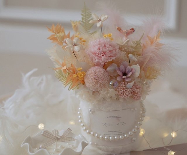 オーシャン パール ぬいぐるみ 不滅の鉢植えの花 桜 ピンク