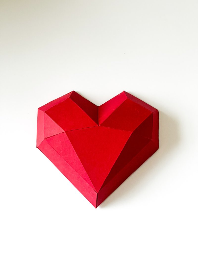 Papercraft Small Heart On the Wall - 手工藝教學/工具書 - 其他材質 