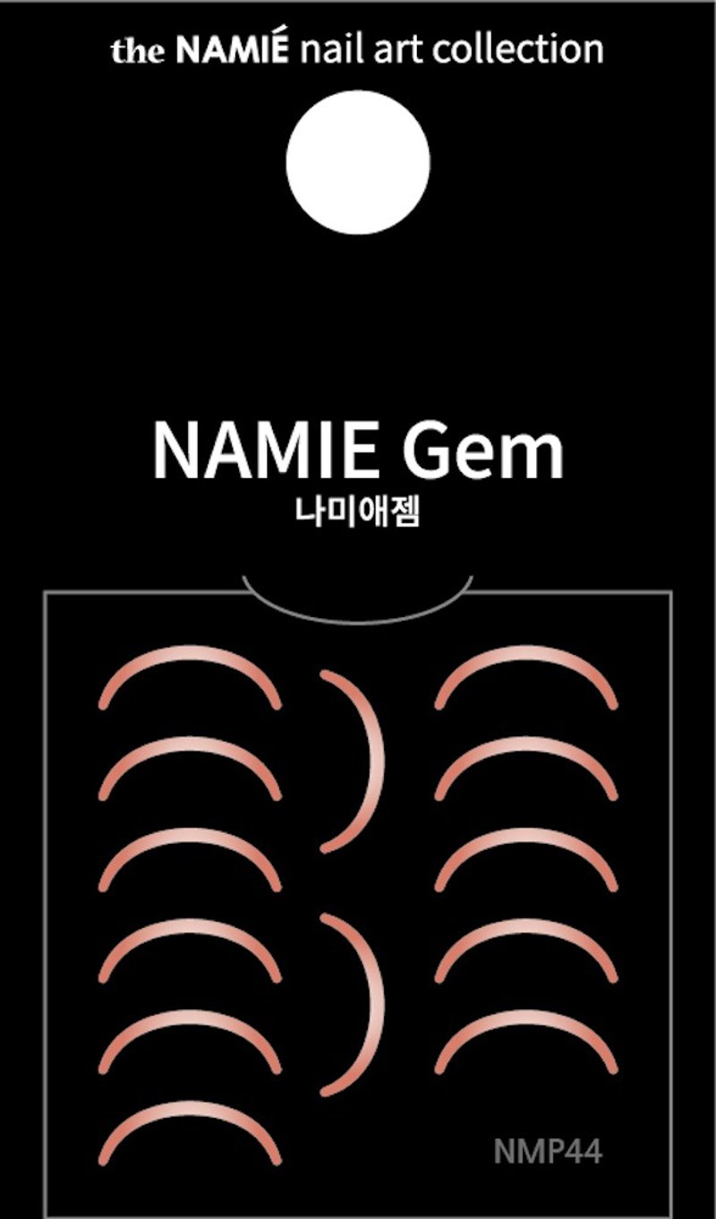 [Professional] NAMIE Gem Nail Art Sticker Normal Metallic 44 - Nail Polish & Acrylic Nails - Paper Gold