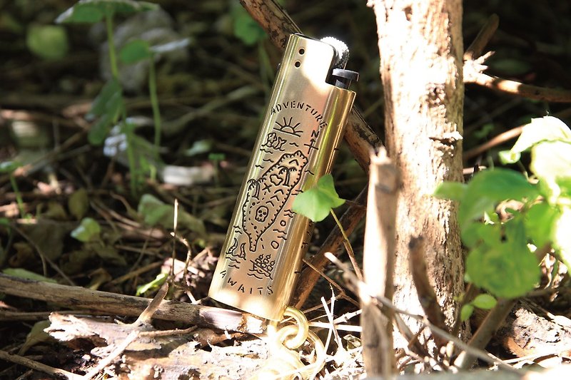 [METALIZE]Salmo x Metalize Brass Lighter Case - Taiwan Special Edition - Keychains - Other Metals 
