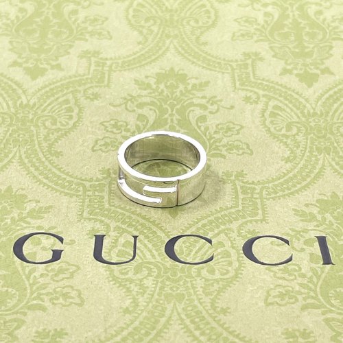 【極美品】グッチ　カットアウトGリング 16号　シルバー925 GUCCI ☆16.5号☆GUCCI グッチ リング・指輪 ブランデッド
