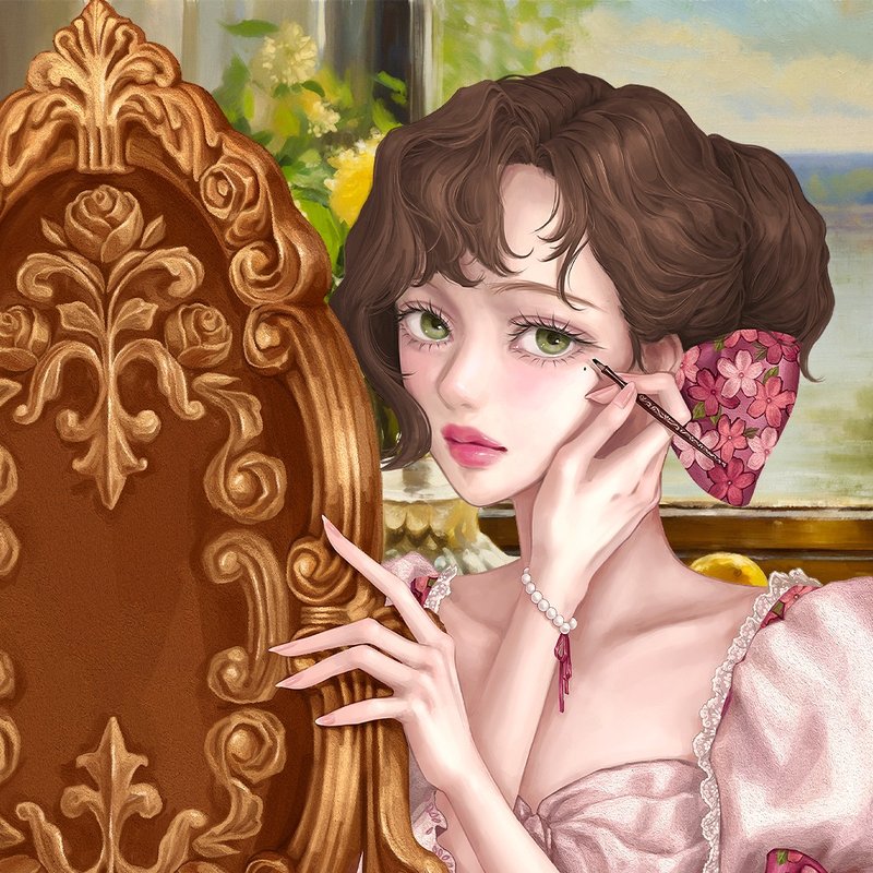 (Dressing Table) Bella (5Color) - 貼紙 - 紙 
