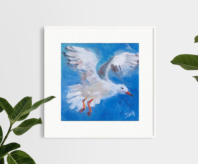 絵画  油絵  作者不詳  海  波  海辺  カモメ 絵画 油絵 作者不詳 海 波 海辺 カモメ 送料無料