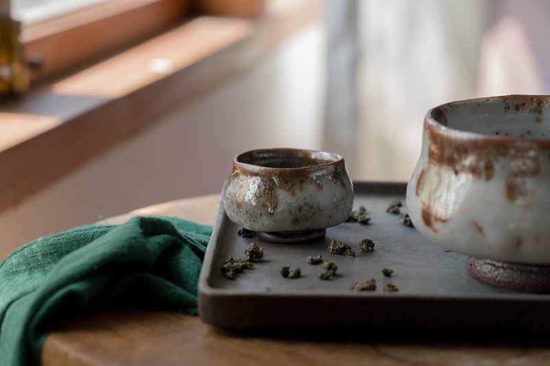 Shino small tea bowl - ถ้วย - ดินเผา 