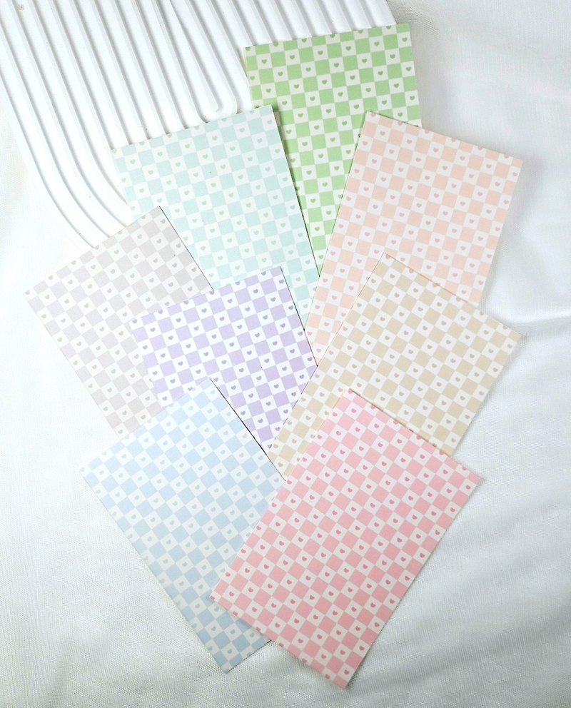 Heart Checkered Tracing Paper - Sticky Notes & Notepads - Paper Multicolor