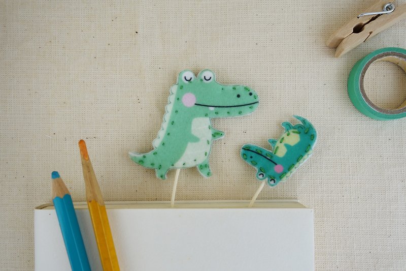 Cloth bookmarks - crocodile parenting - ที่คั่นหนังสือ - วัสดุอื่นๆ หลากหลายสี