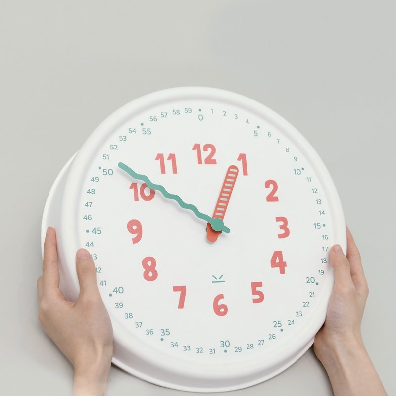Paper is a clock, automatic school time, radio wave, children's wall clock, living room silent clock, Nordic minimalist clock - นาฬิกา - กระดาษ ขาว