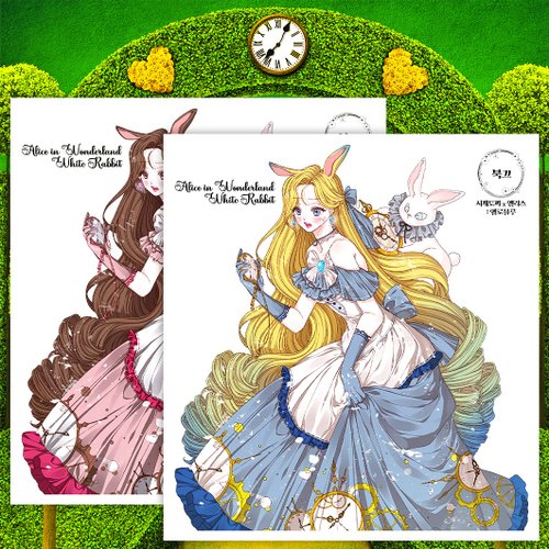 不思議の国のアリス ハートの女王 白うさぎ チェシャ猫 小物入れ