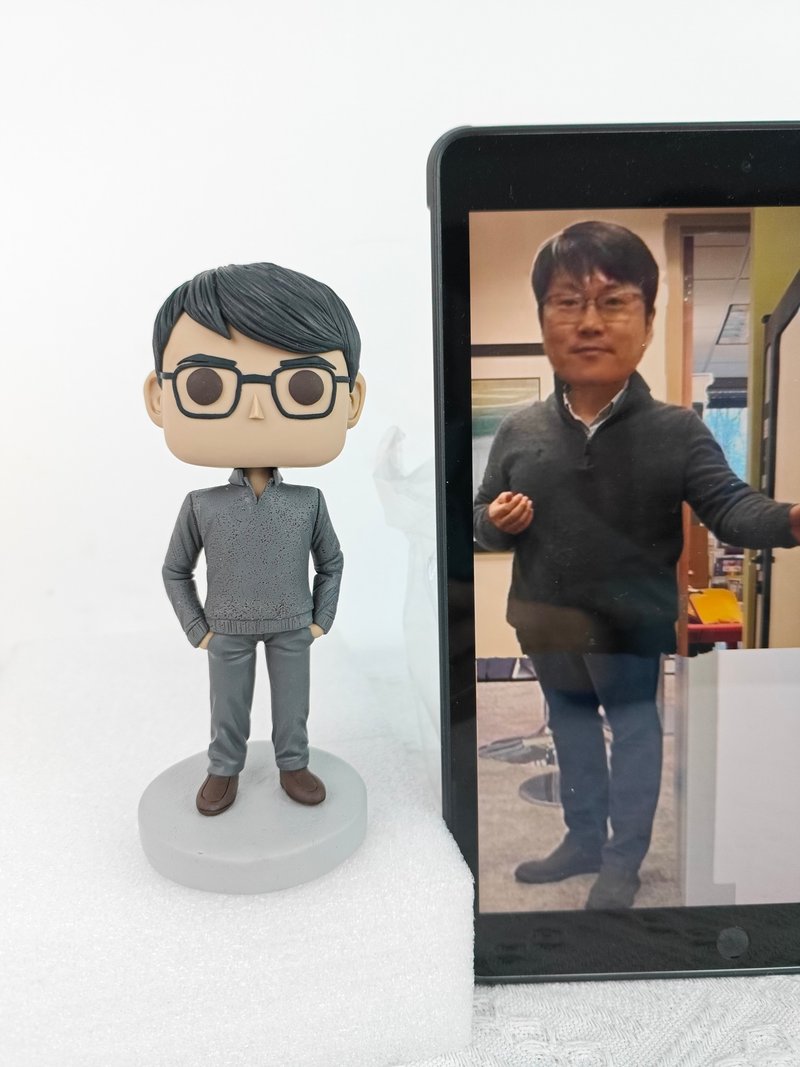 【客製化3D人像公仔】訂製手工Funko Pop男生朋友老公生日禮物 - 公仔/玩偶 - 黏土 多色