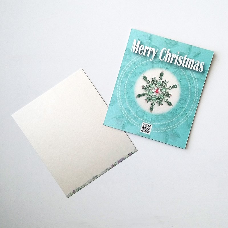 Christmas series 1 card - การ์ด/โปสการ์ด - กระดาษ สีเขียว