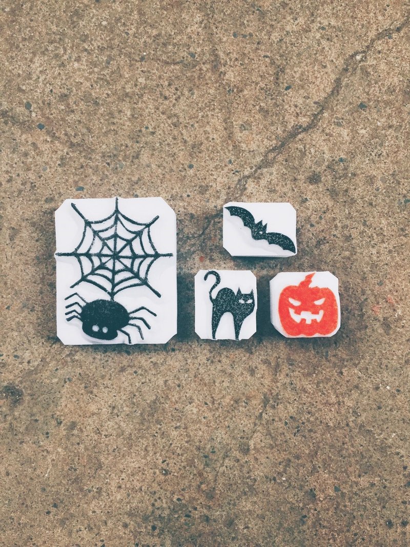 Cover which hand seal [October Halloween Halloween limited seal] Four with belt! - Stamps & Stamp Pads - Other Materials 