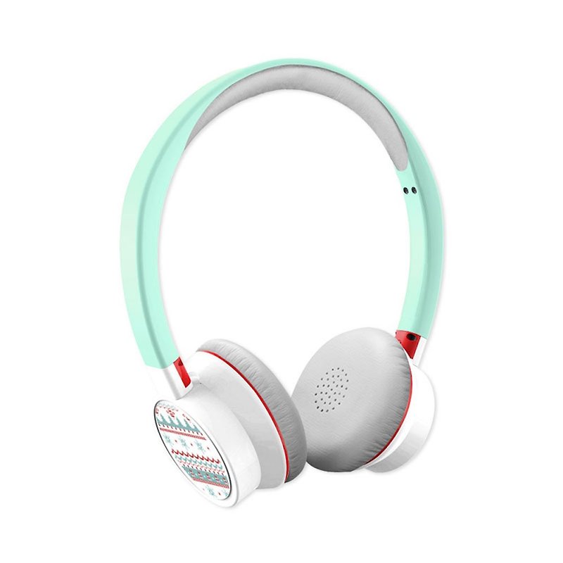 BRIGHT客製化有線耳機 聖誕節系列 紅配綠 - 耳機/藍牙耳機 - 塑膠 多色