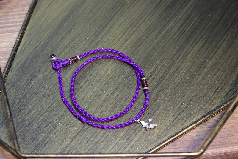 紫色自由 - 手鍊/手鐲 - 聚酯纖維 