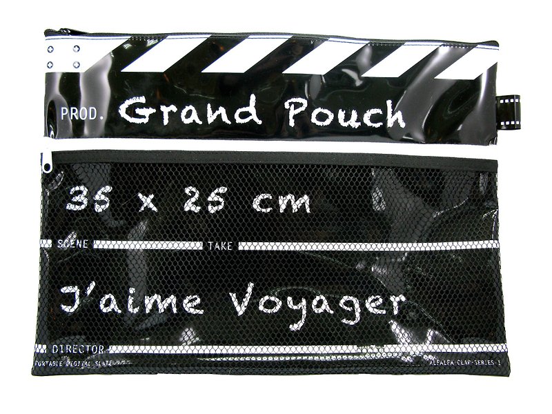 Director Clap Grand Pouch - Black - Folders & Binders - Plastic Black