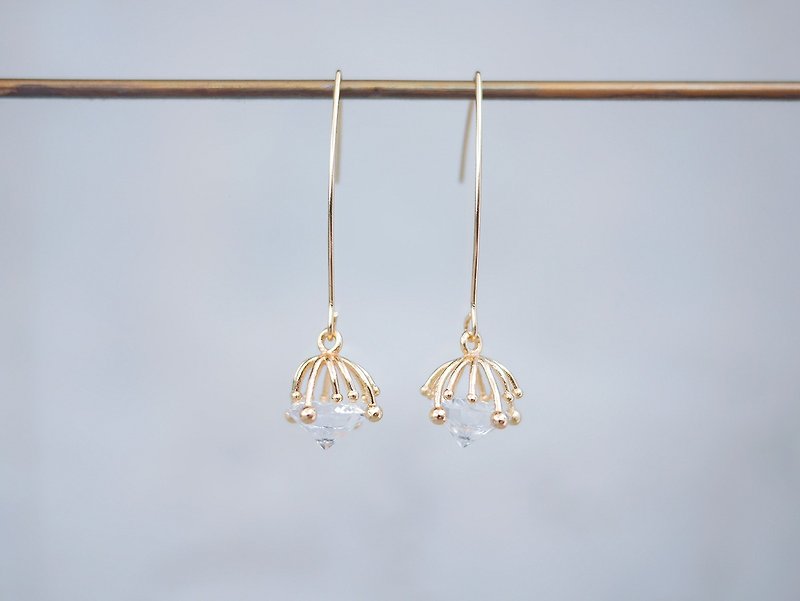 innocence series-18K gold colour dandelion seeds - Earrings & Clip-ons - Copper & Brass 
