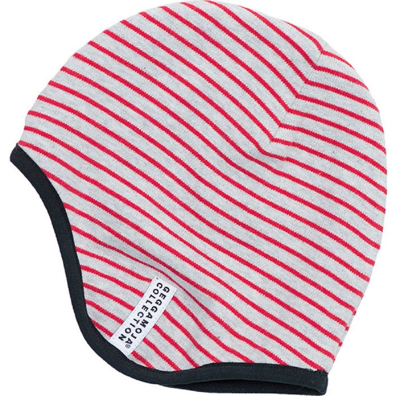 【北歐童裝】瑞典有機棉內刷防水保暖毛層蓋耳帽2歲至4歲 - 嬰兒帽子/髮帶 - 棉．麻 灰色