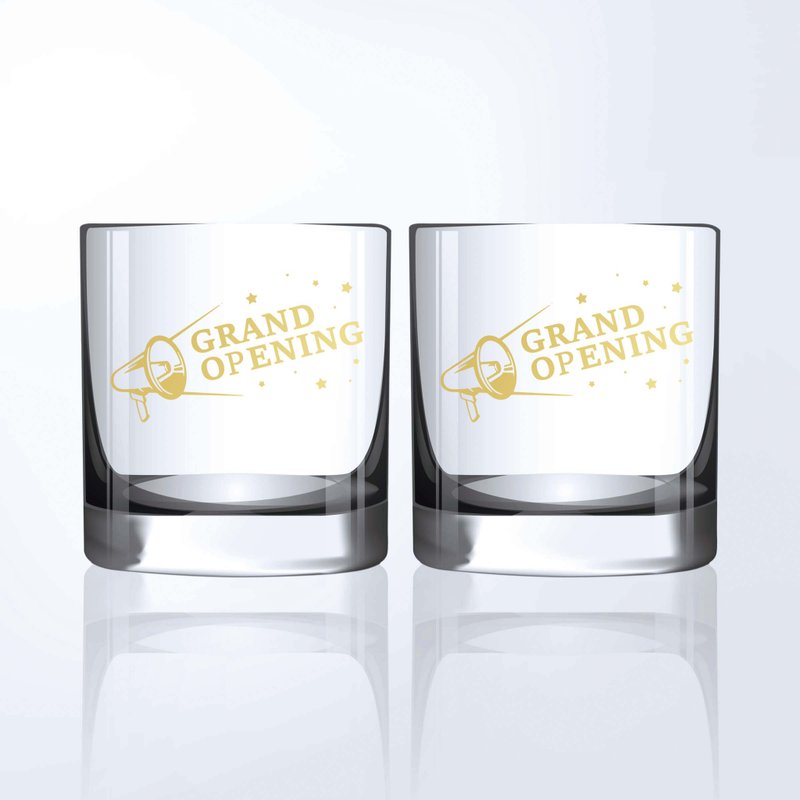 【客製化】定製開業禮物威士忌杯|雕刻 - 酒杯/酒器 - 其他材質 