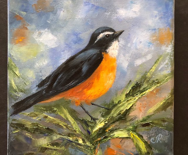 オリジナル油絵鳥の絵装飾部屋 - ショップ ArtLolitaRos ポスター・絵