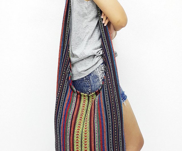 Woven Cotton Bag Boho bag Shoulder bag Crossbody bag Long Strap CWB Shop pikalda Other Pinkoi