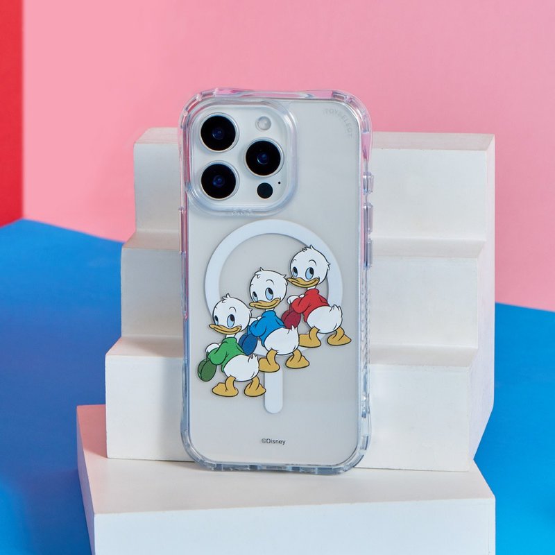 Disney經典-淘氣姪子抗黃防摔MagSafe iPhone手機殼 - 手機殼/手機套 - 塑膠 多色