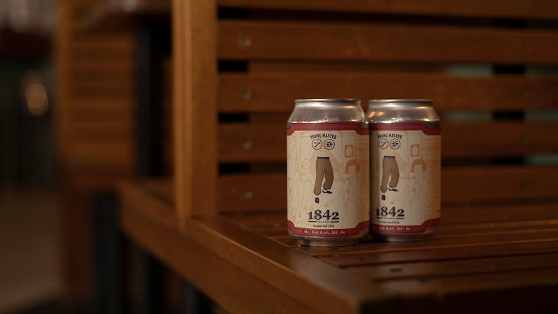 【Craft Beer】Young Master - 1842 Island Imperial IPA 330mlx4 Cans - แอลกอฮอล์ - โลหะ 