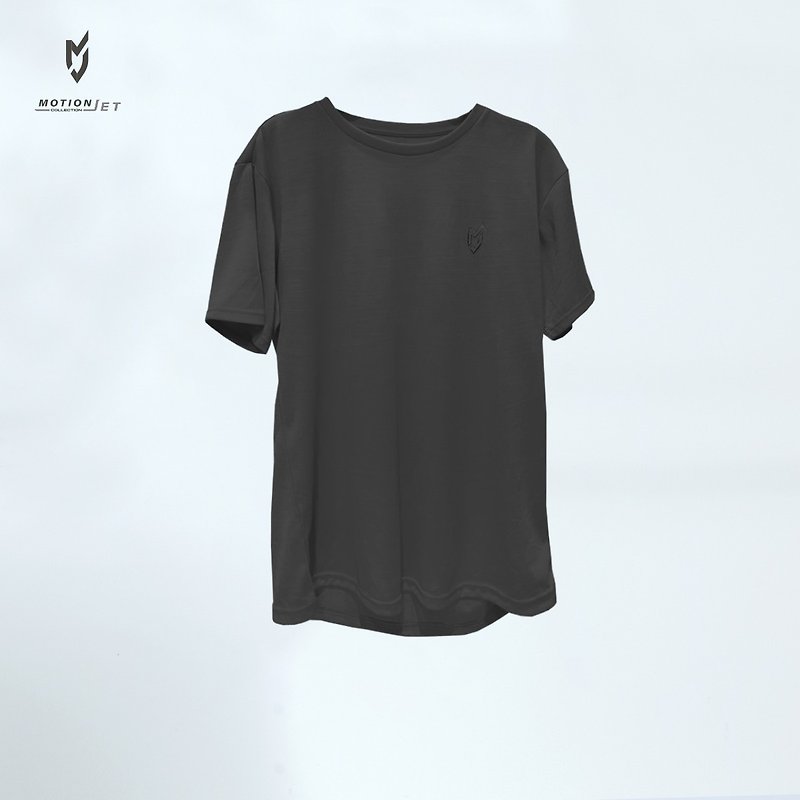 MJC001-MJ 中性版環保抗菌機能運動短袖 (黑) XS-3XL - 男裝運動服/上衣 - 其他材質 黑色
