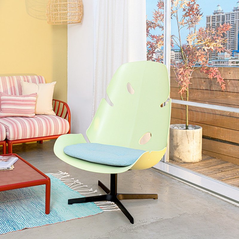 Monstera Muse swivel chair (movable cushion) - เก้าอี้โซฟา - วัสดุอื่นๆ 