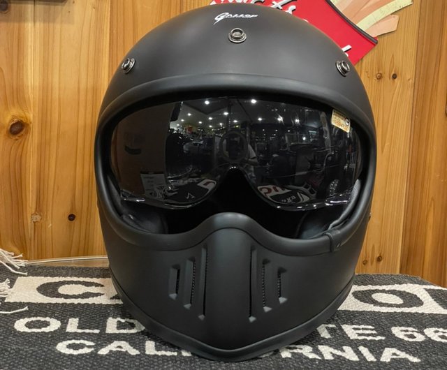 台湾製フルフェイスヘルメットM2-ミラー付きマットブラック 台湾製フルフェイスヘルメットM2-ミラー付きマットブラック
