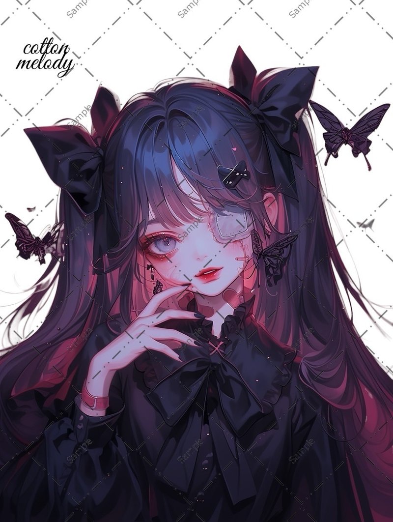 original sticker no.1572 人物ステッカー オリジナルステッカー 人物ステッカー 女の子ステッカー オリジナル人物ステッカー - 貼紙 - 紙 